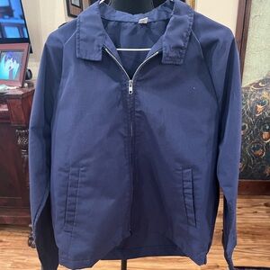 Vintage Men's Deep Blue Lightweight Jacket